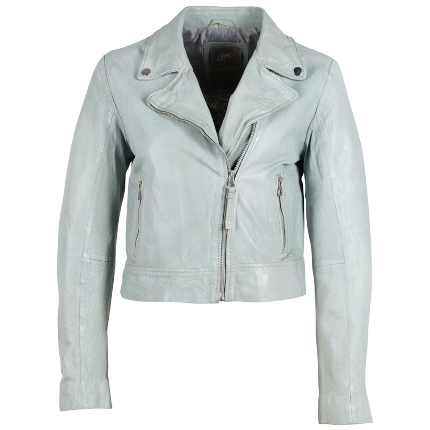 Kurtka skórzana damska Gipsy jasnozielona GWJella – BLACK FRIDAY