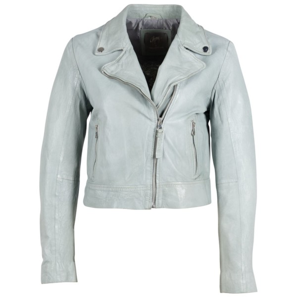 Kurtka skórzana damska Gipsy jasnozielona GWJella