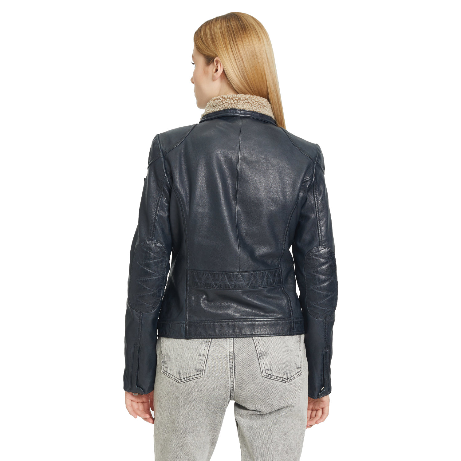 Damska zimowa kurtka skórzana Gipsy Ciemnogranatowa GWJenja – BLACK FRIDAY