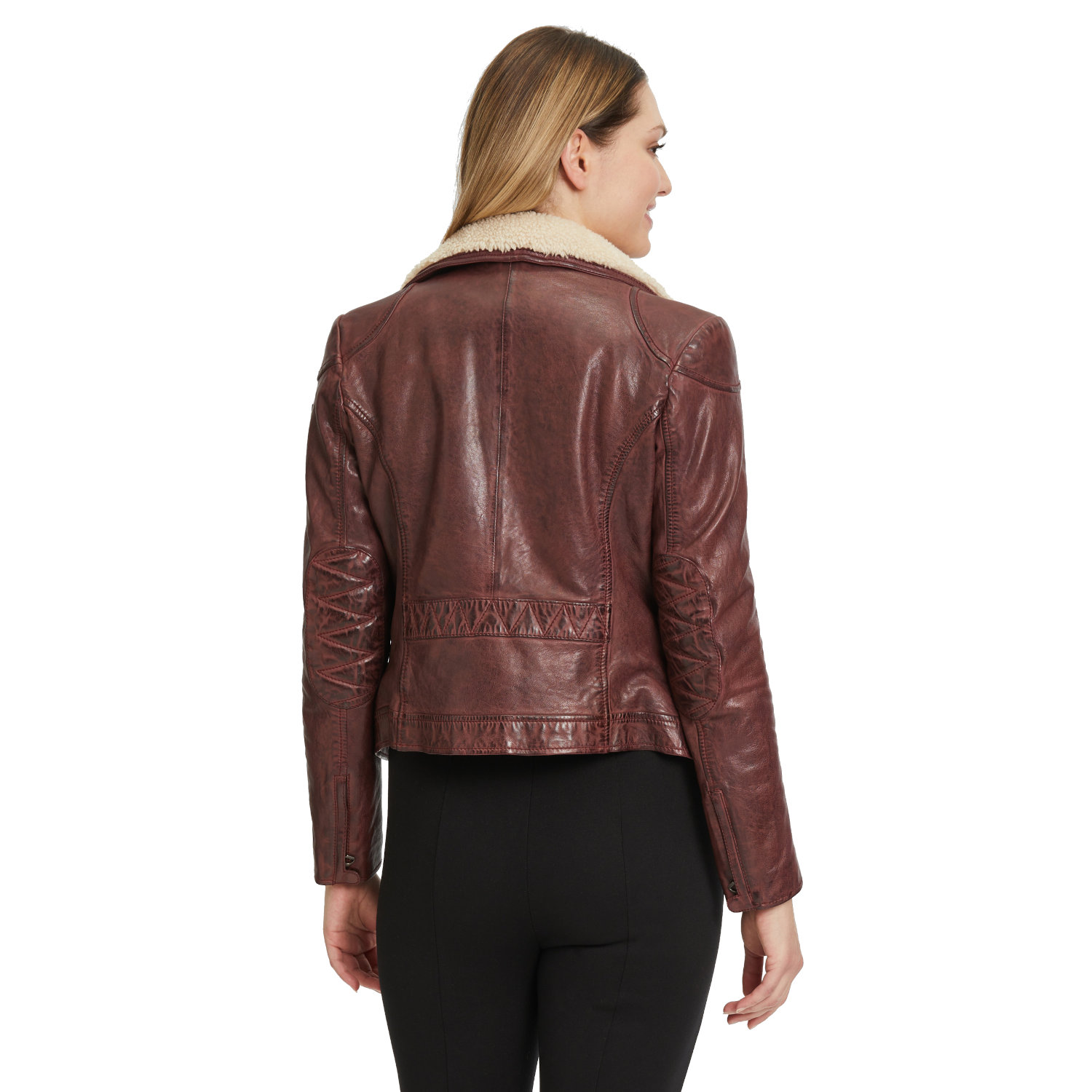 Damska zimowa kurtka skórzana Gipsy Bordeaux GWJenja – BLACK FRIDAY