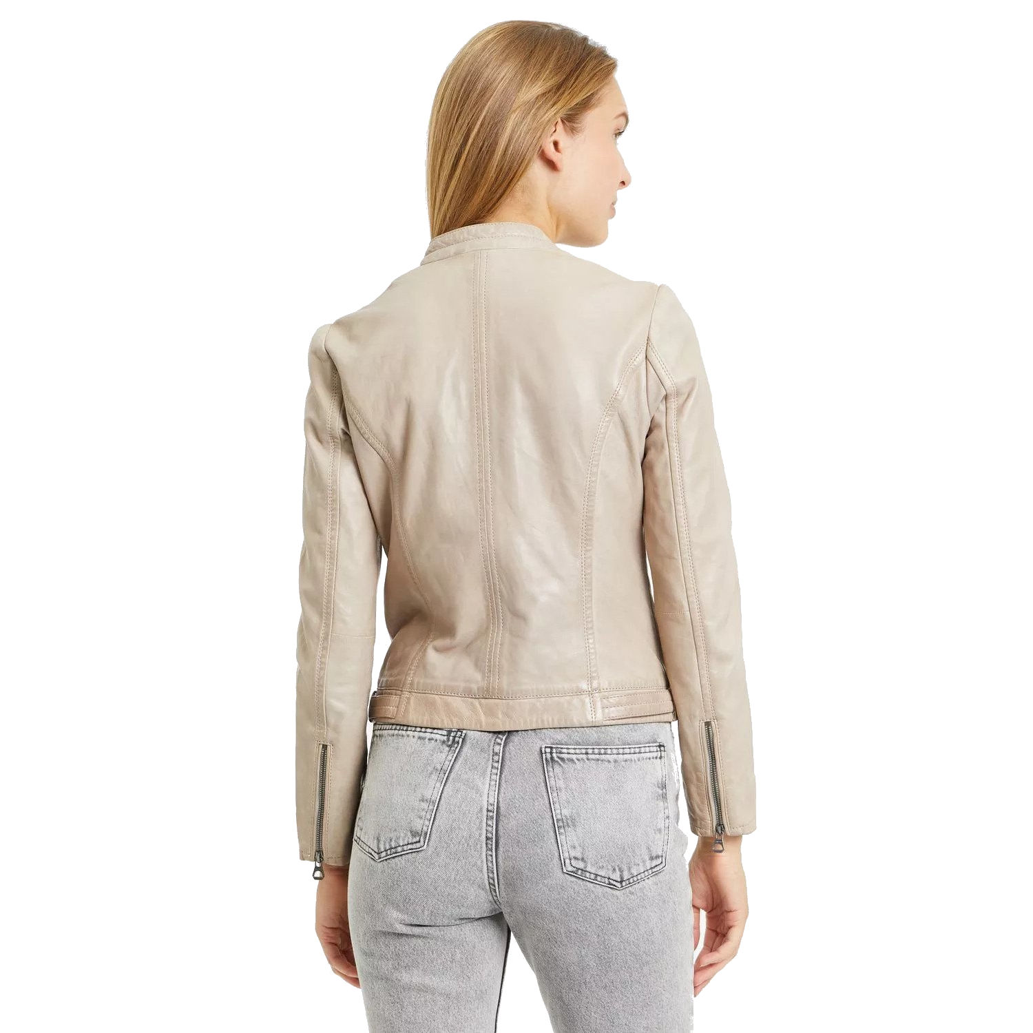 Kurtka skórzana damska Gipsy srebrnoszara GWJollie – BLACK FRIDAY