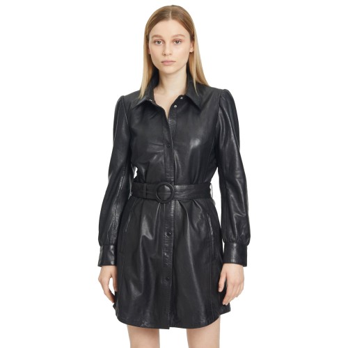 Sukienka skórzana damska Gipsy Czarna GWLygia