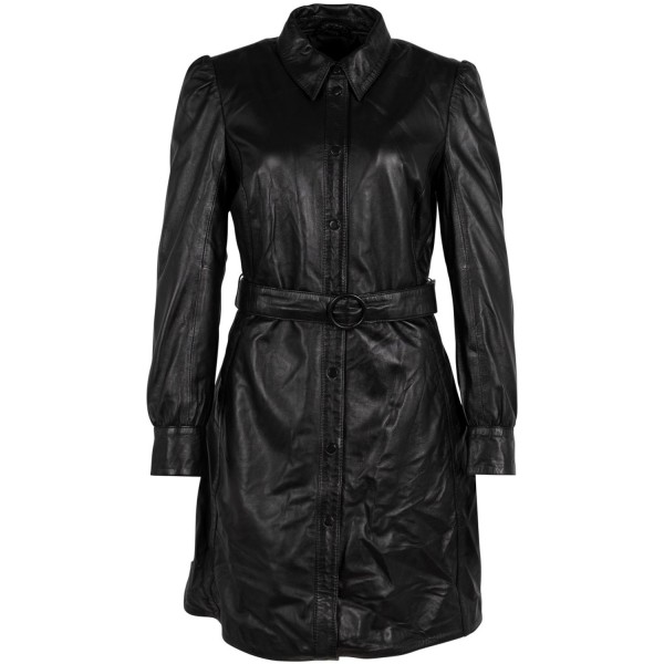 Sukienka skórzana damska Gipsy Czarna GWLygia – BLACK FRIDAY — fotografia 3