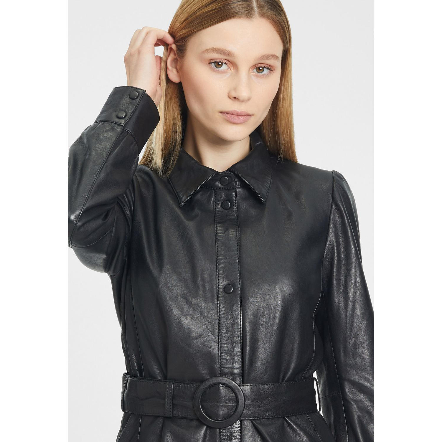 Sukienka skórzana damska Gipsy Czarna GWLygia – BLACK FRIDAY