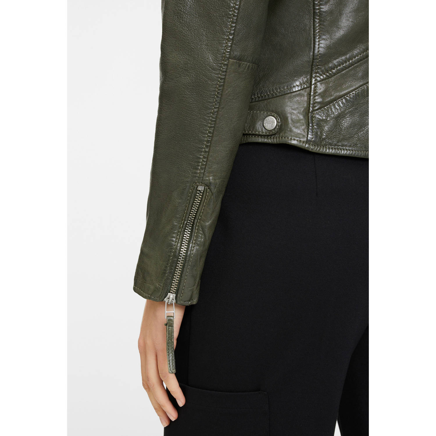 Kurtka skórzana damska Gipsy Zielona GWMaizy – BLACK FRIDAY