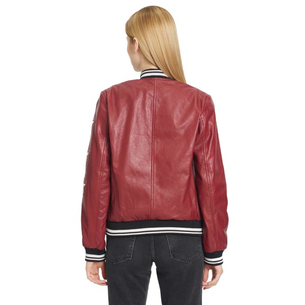 Kurtka skórzana damska Gipsy czerwona GWMooxy