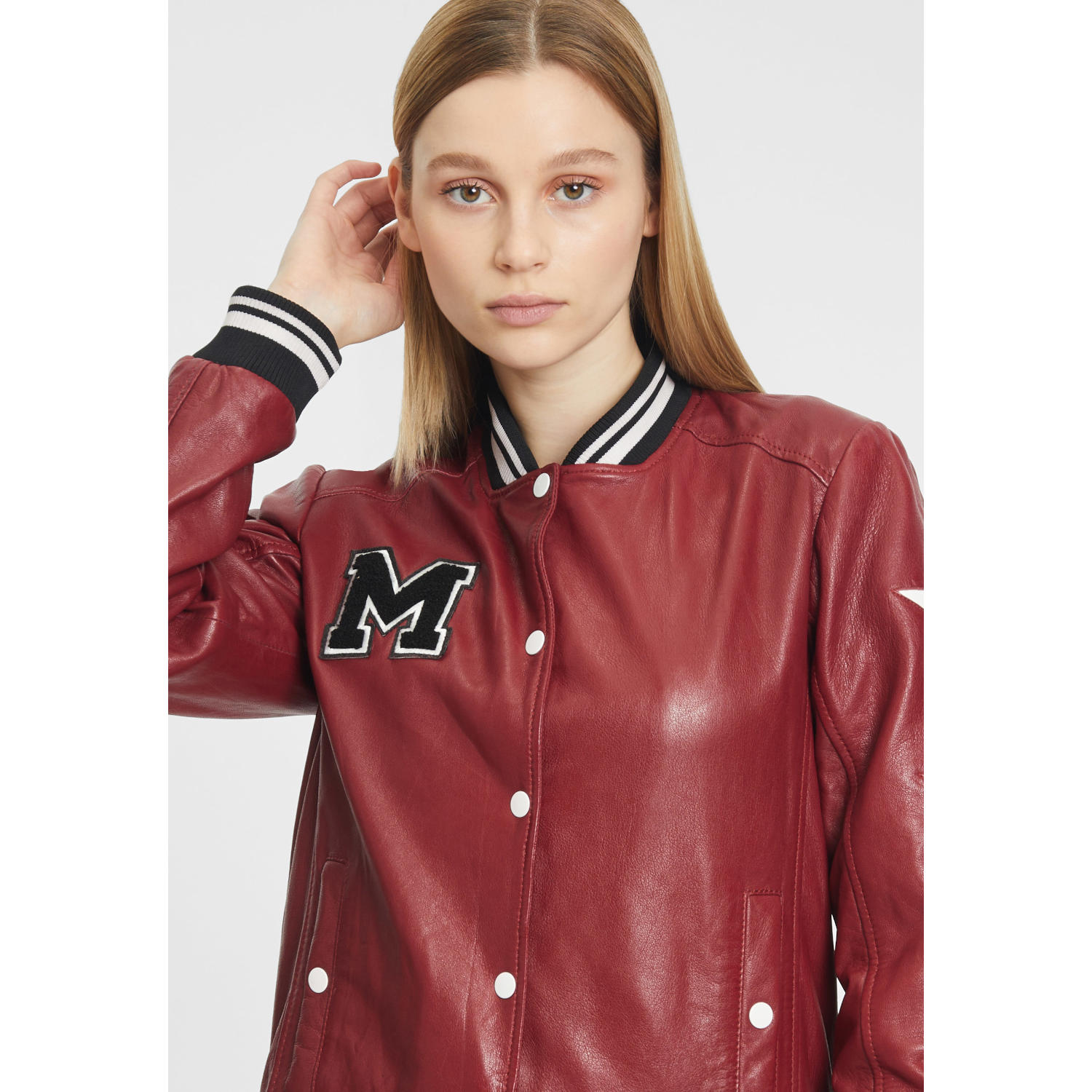 Kurtka skórzana damska Gipsy czerwona GWMooxy – BLACK FRIDAY