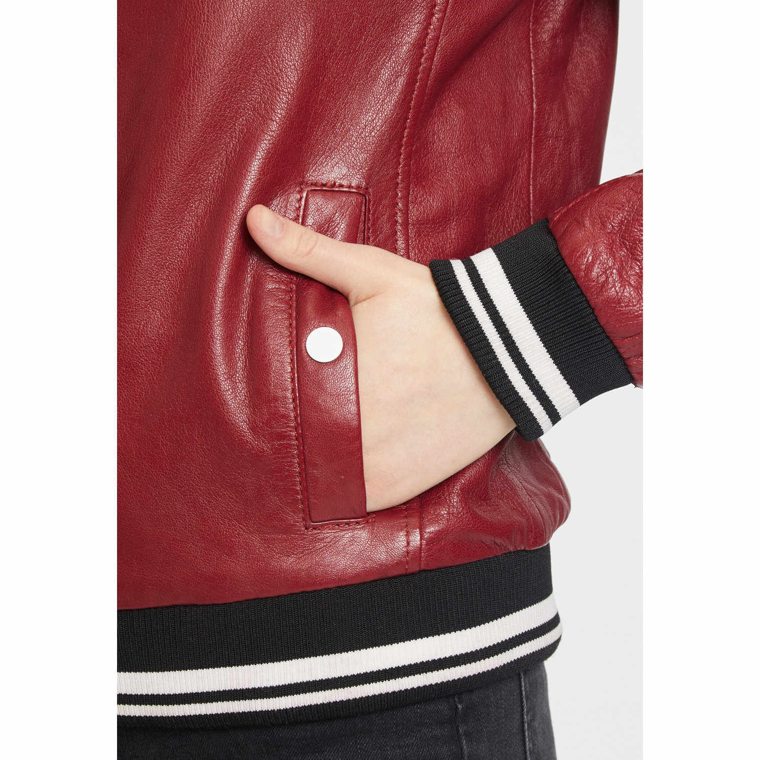 Kurtka skórzana damska Gipsy czerwona GWMooxy – BLACK FRIDAY