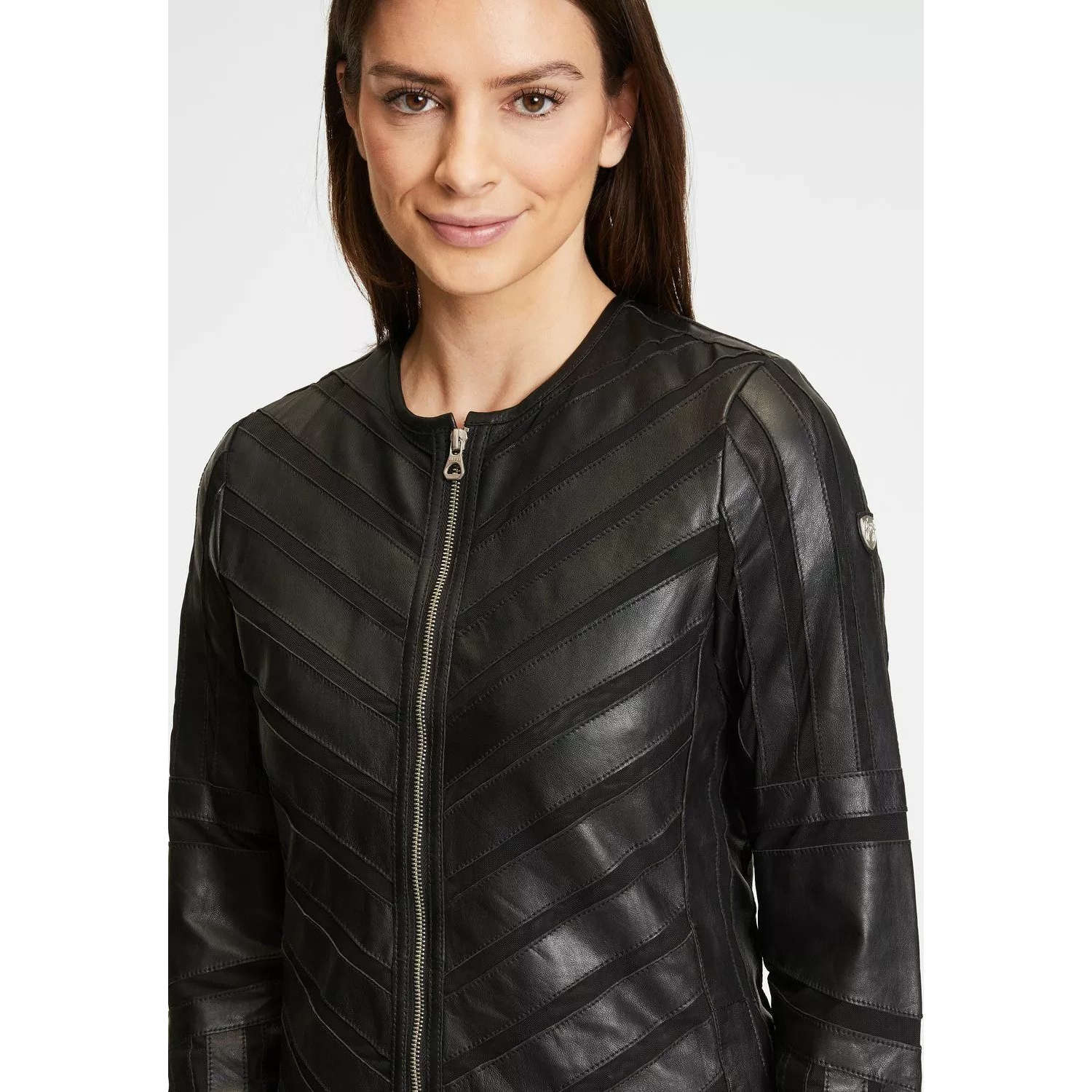 Długa skórzana kurtka damska Gipsy Czarna GWNanni LELEV – ODZIEŻ