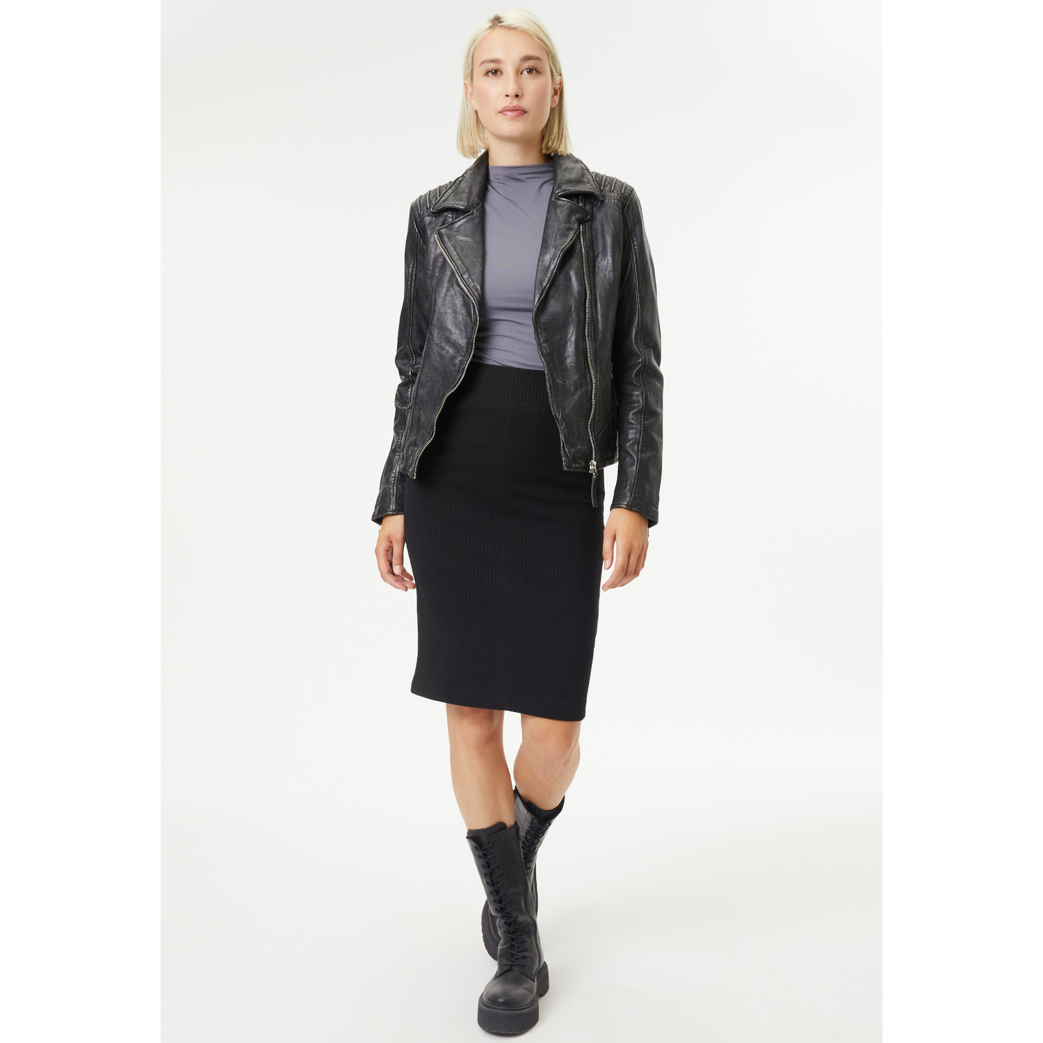 Kurtka skórzana damska Gipsy Czarna Vintage GWPekka – Kurtki skórzane