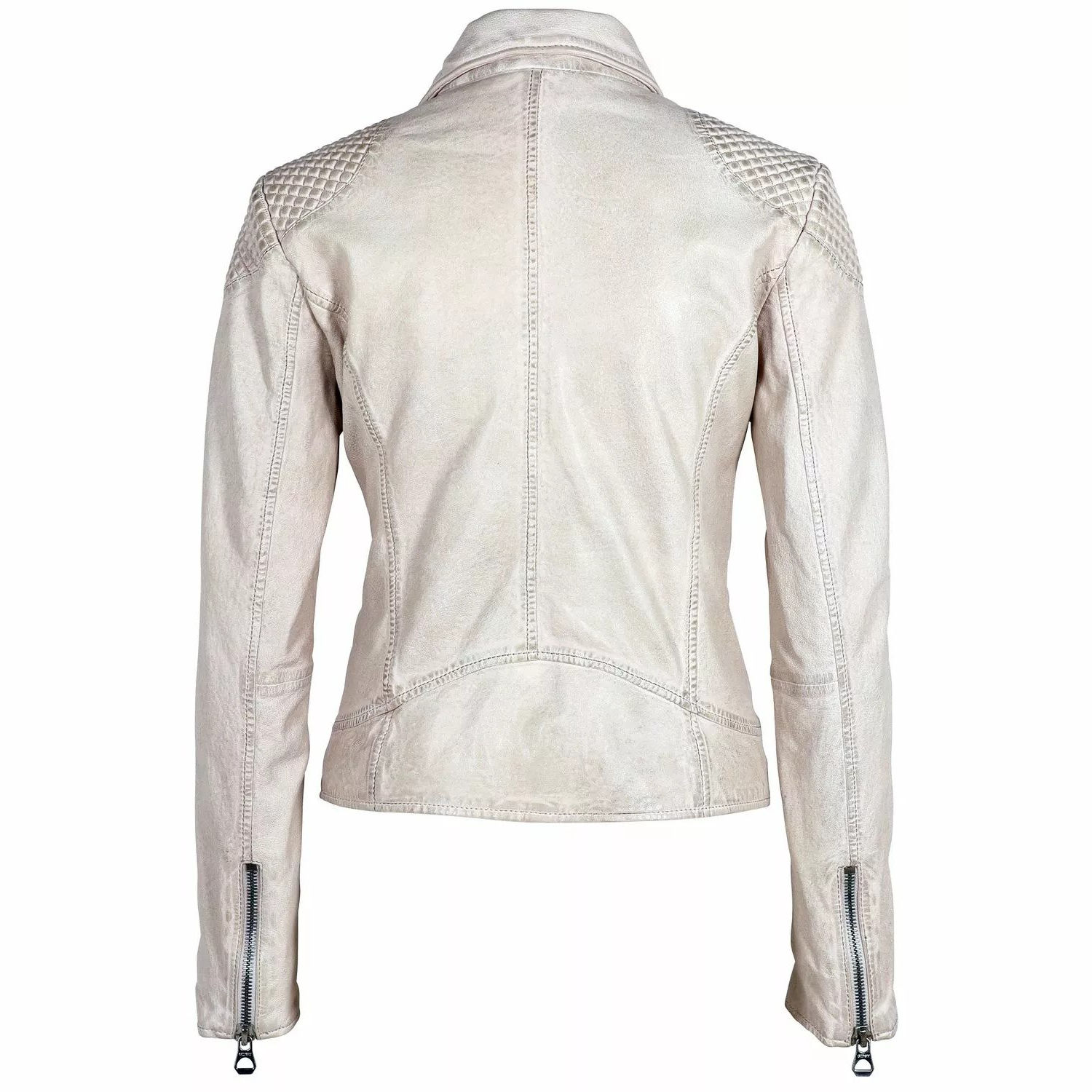 Kurtka skórzana damska Gipsy Biało-żółta GWSpecjalnie LVANV – ODZIEŻ
