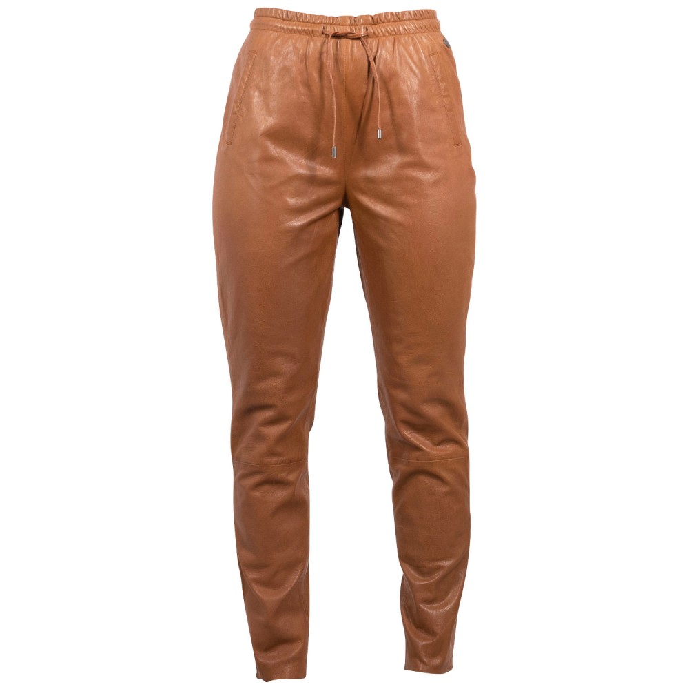 Damskie skórzane spodnie Gipsy Cognac GWTariza Damskie skórzane spodnie Gipsy Cognac GWTariza
