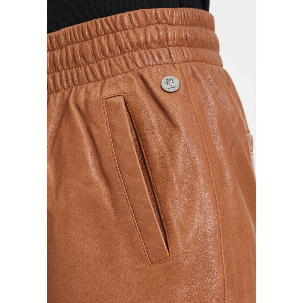 Damskie skórzane spodnie Gipsy Cognac GWTariza Damskie skórzane spodnie Gipsy Cognac GWTariza