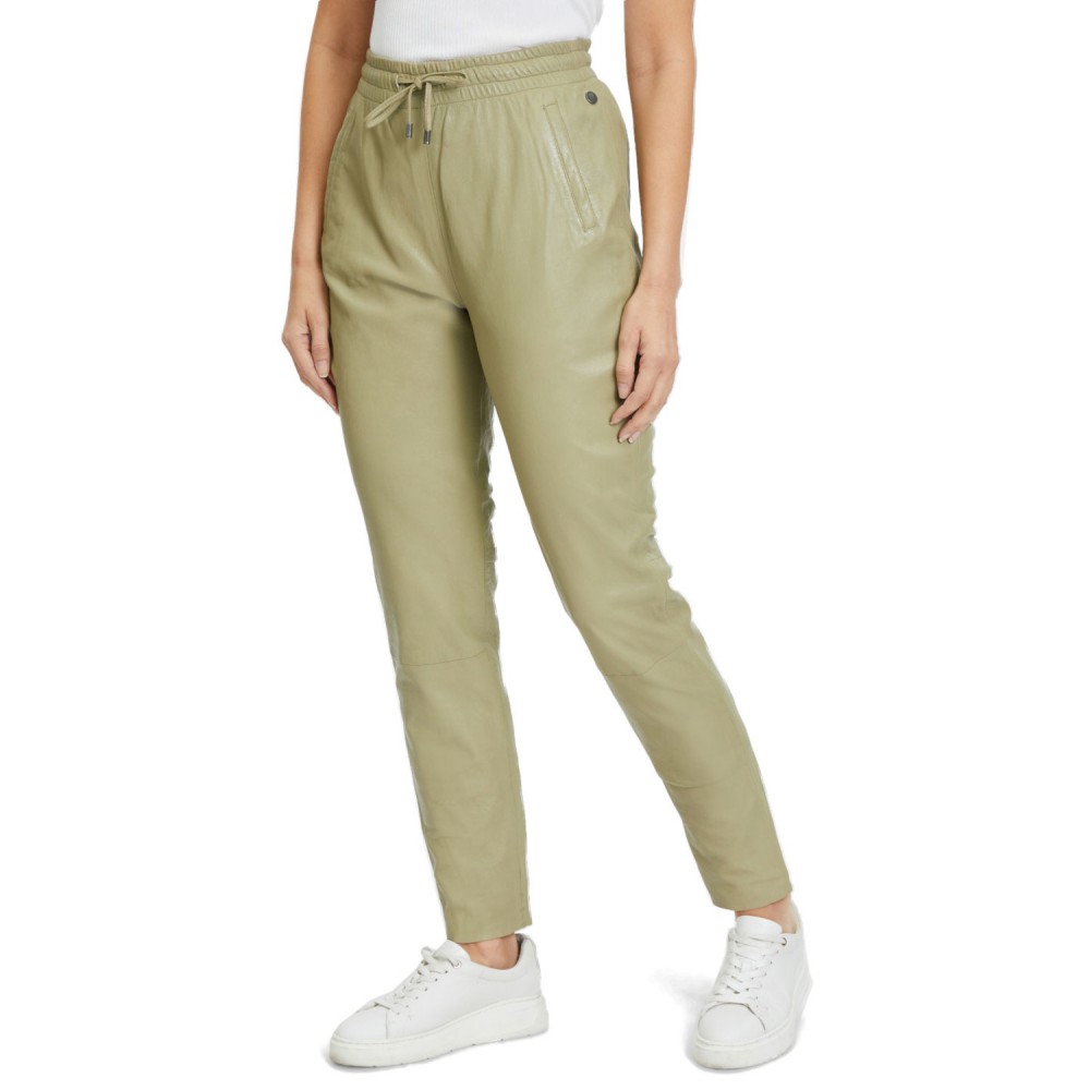 Damskie skórzane spodnie Gipsy Sage Green GWTariza