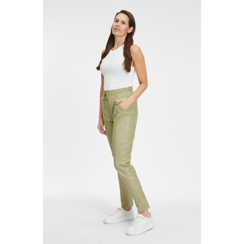 Damskie skórzane spodnie Gipsy Sage Green GWTariza Damskie skórzane spodnie Gipsy Sage Green GWTariza