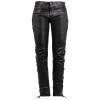 Spodnie damskie skórzane Gipsy czarne GWTie-up-Jeans – ODZIEŻ