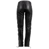 Spodnie damskie skórzane Gipsy czarne GWTie-up-Jeans – ODZIEŻ
