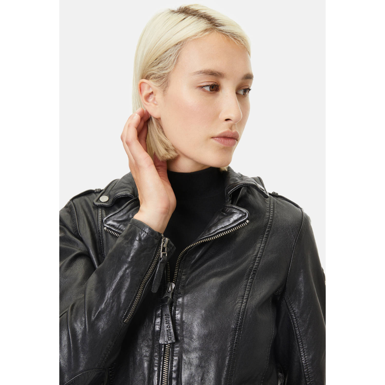 Kurtka skórzana damska Gipsy Czarna GWYelli – BLACK FRIDAY