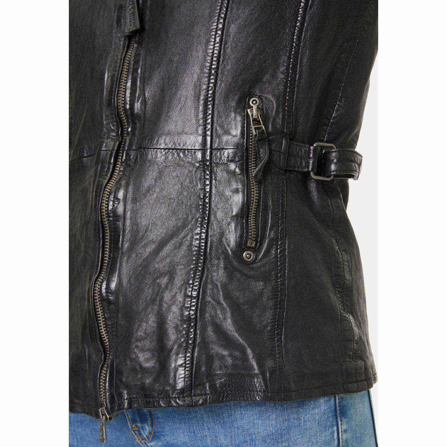 Kurtka skórzana damska Gipsy Czarna GWYelli – BLACK FRIDAY