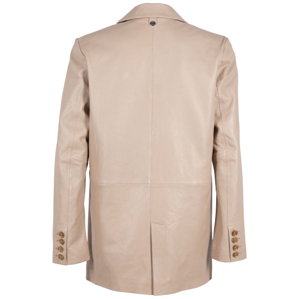 Kurtka skórzana damska Gipsy jasnobeżowa Lieke