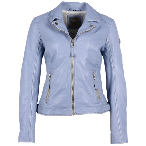 Kurtka skórzana damska Gipsy jasnoniebieska Loreen