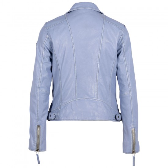 Kurtka skórzana damska Gipsy jasnoniebieska Loreen