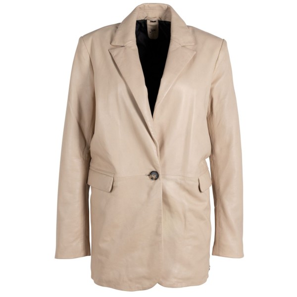 Kurtka skórzana damska Gipsy jasnobeżowa Lyza