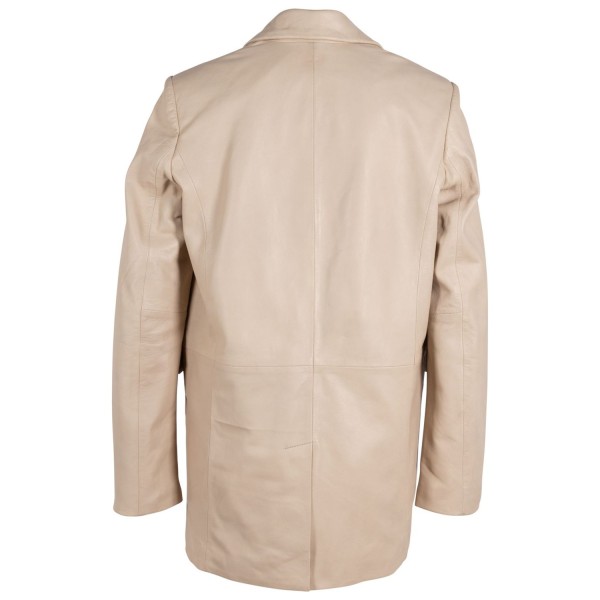 Kurtka skórzana damska Gipsy jasnobeżowa Lyza