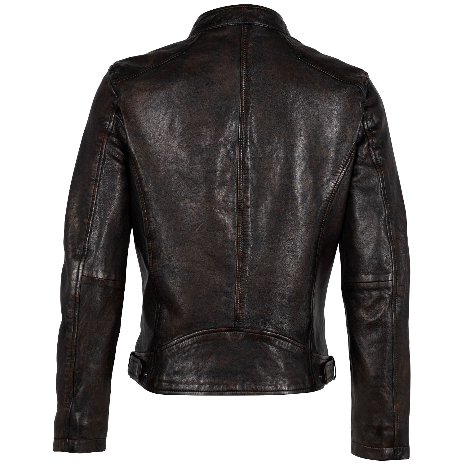 Męska skórzana kurtka Mauritius Antyczny brąz MMAdelmo – Kurtki skórzane