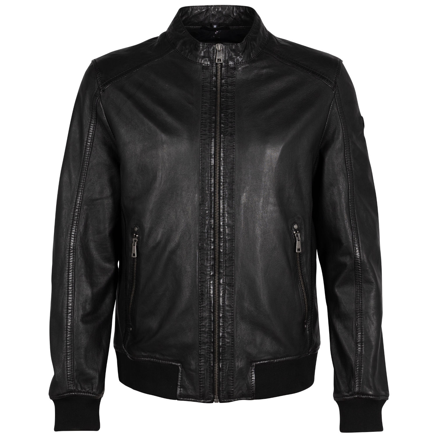 Męska skórzana kurtka Mauritius Czarna MMGoran – Kurtki skórzane