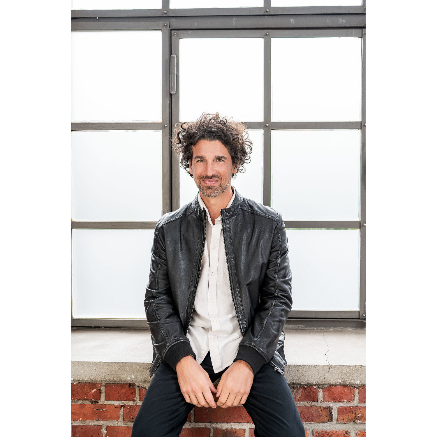 Męska skórzana kurtka Mauritius Czarna MMGoran – Kurtki skórzane