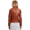Kurtka skórzana damska Mauritius Cognac MWPaige – Kurtki skórzane