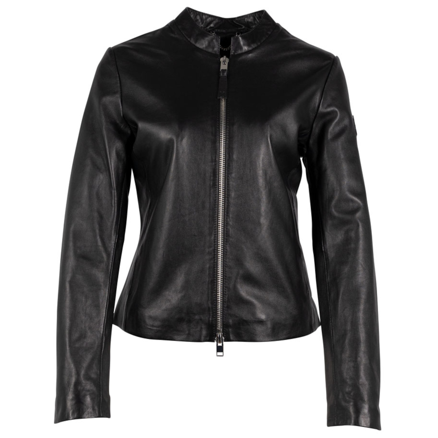 Kurtka skórzana damska Mauritius Srebrno-czarna MWYamila – BLACK FRIDAY