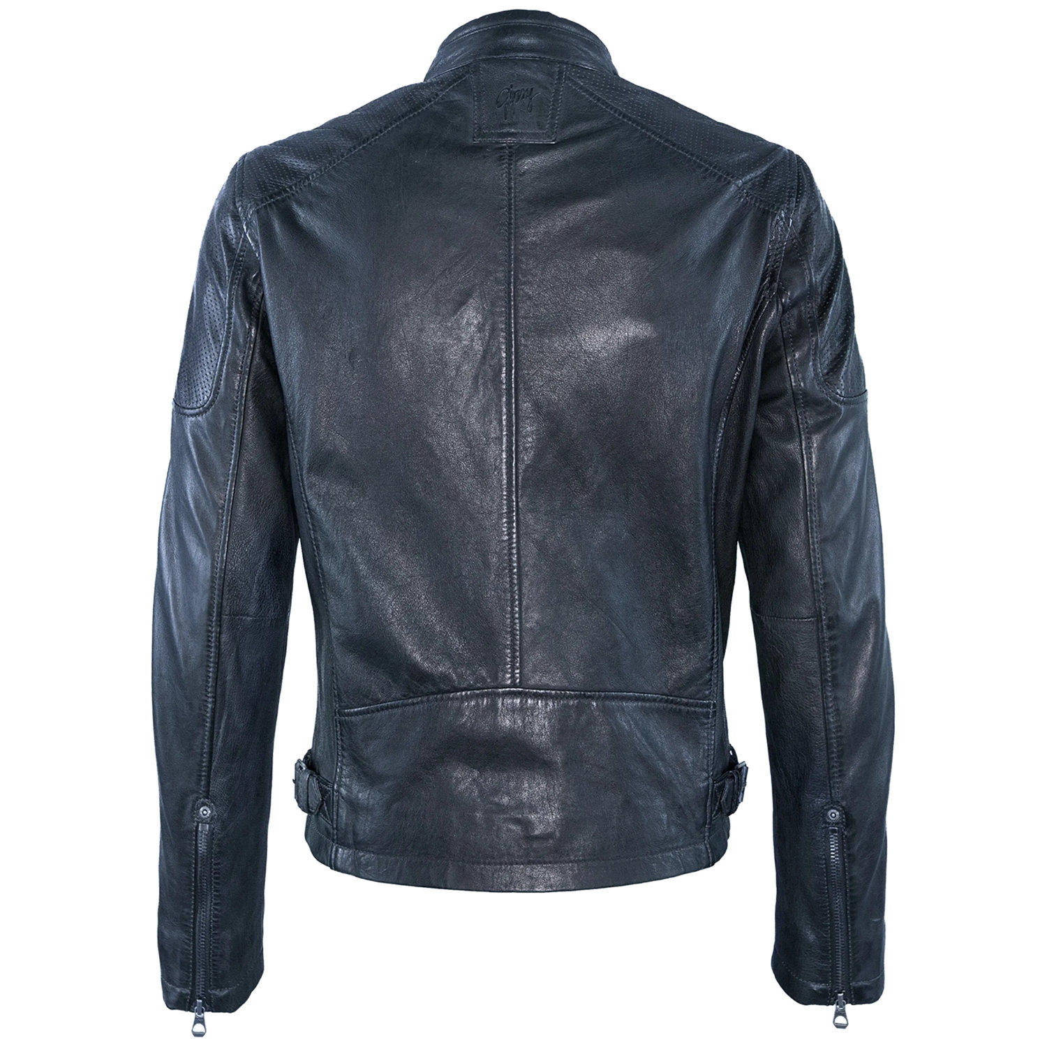 Męska skórzana kurtka Gipsy granatowo-czarna Marc – BLACK FRIDAY
