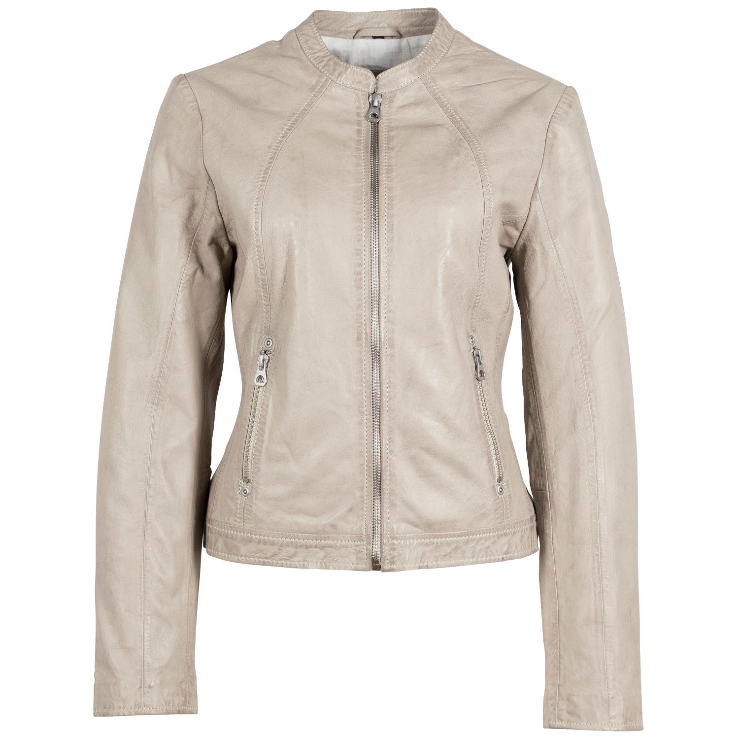 Kurtka skórzana damska Gipsy Jasnobeżowa Marlie – BLACK FRIDAY