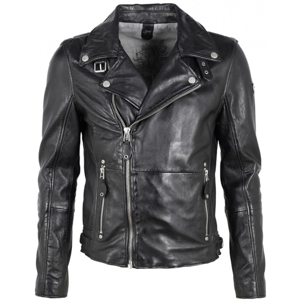 Męska skórzana kurtka Gipsy Czarna Mavric Męska skórzana kurtka Gipsy Czarna Mavric - readytowear