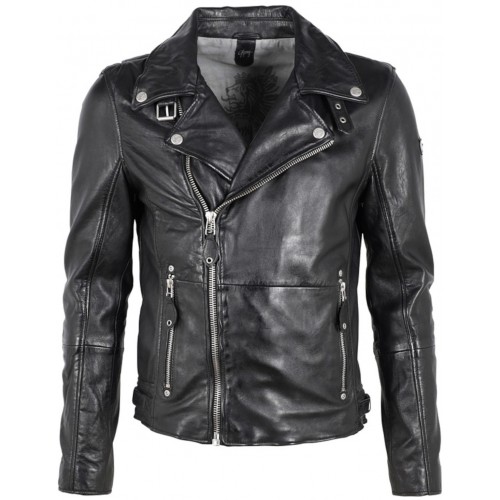 Męska skórzana kurtka Gipsy Czarna Mavric