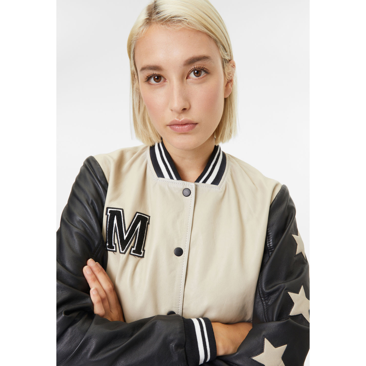 Kurtka skórzana damska Gipsy Szaro-czarna Mora – BLACK FRIDAY