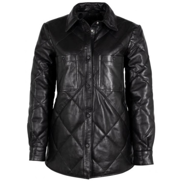 Kurtka skórzana damska Gipsy Czarna Oliah – BLACK FRIDAY — fotografia 3