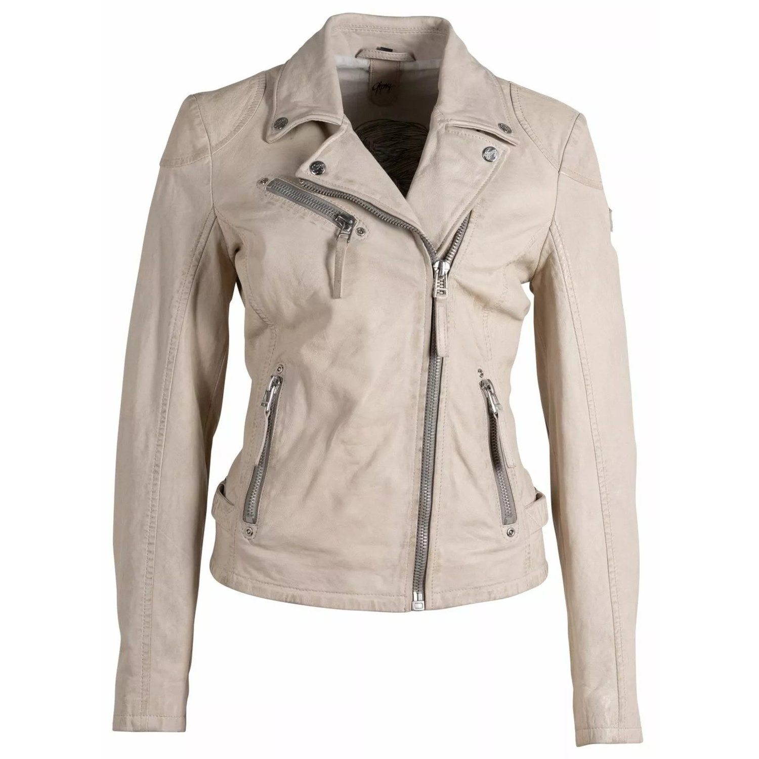 Kurtka skórzana damska Gipsy kremowa PGG – BLACK FRIDAY