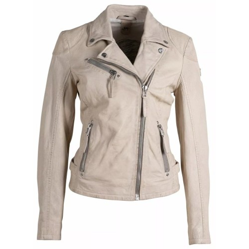 Kurtka skórzana damska Gipsy kremowa PGG
