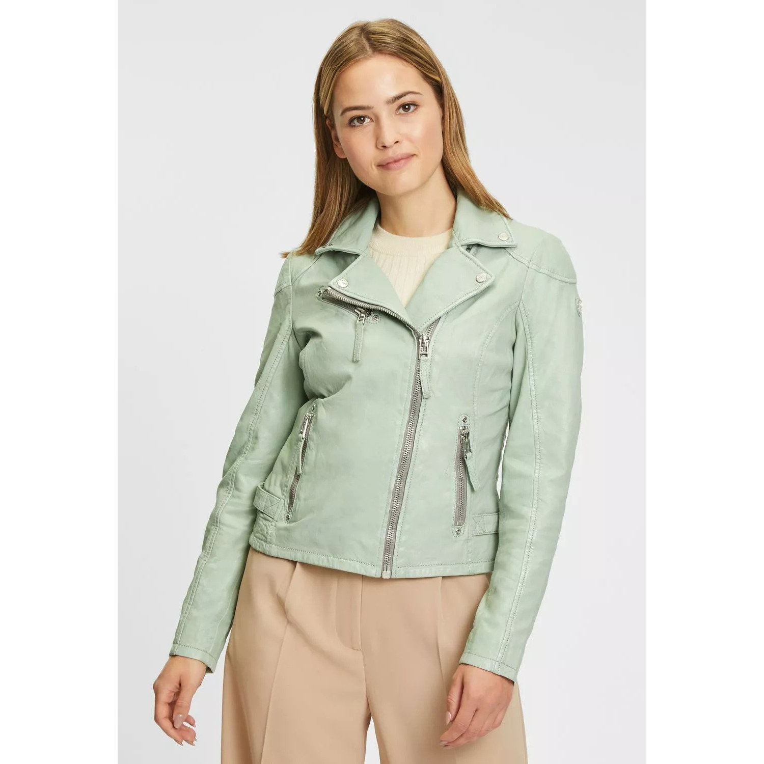 Kurtka skórzana damska Gipsy Pale Green PGG – ODZIEŻ Kurtka skórzana damska Gipsy Pale Green PGG – ODZIEŻ