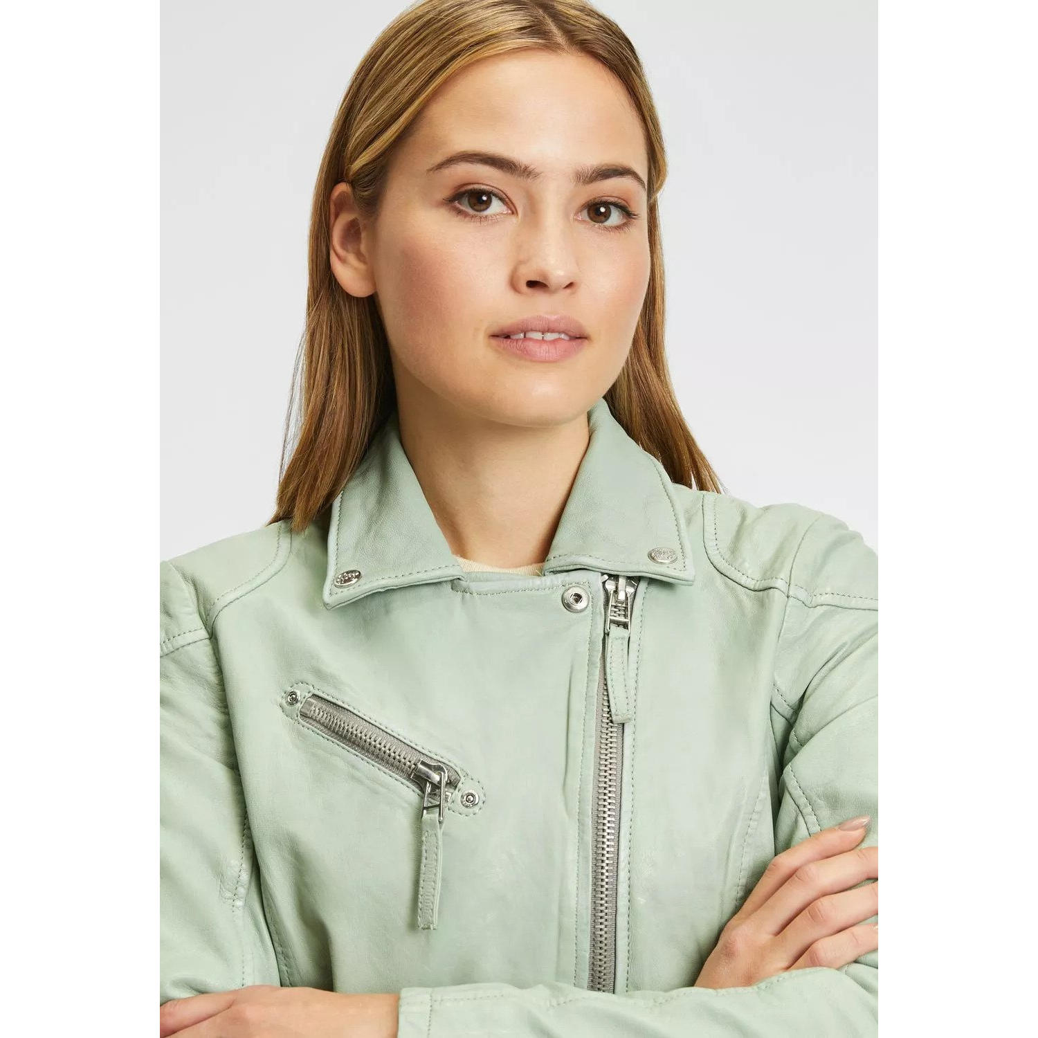 Kurtka skórzana damska Gipsy Pale Green PGG – ODZIEŻ Kurtka skórzana damska Gipsy Pale Green PGG – ODZIEŻ