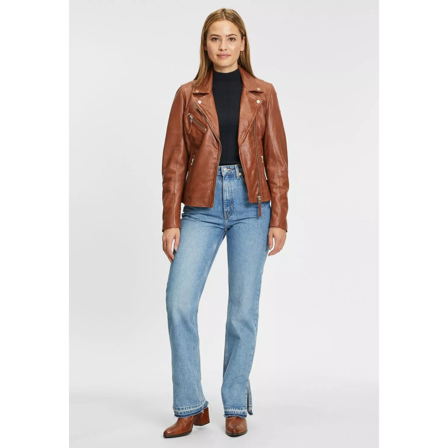Kurtka skórzana damska Gipsy Cognac PGG W14 – ODZIEŻ Kurtka skórzana damska Gipsy Cognac PGG W14 – ODZIEŻ