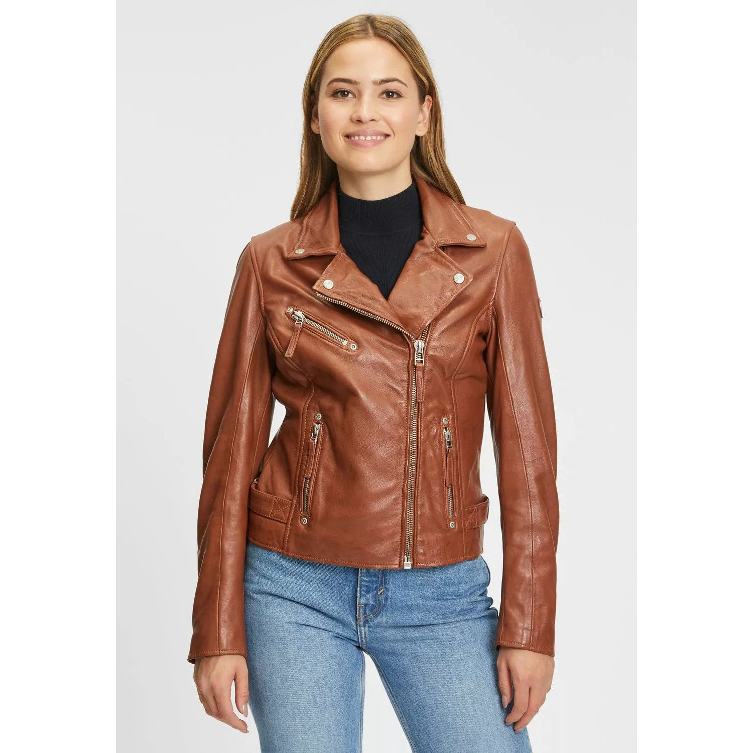 Kurtka skórzana damska Gipsy Cognac PGG W14 – ODZIEŻ Kurtka skórzana damska Gipsy Cognac PGG W14 – ODZIEŻ
