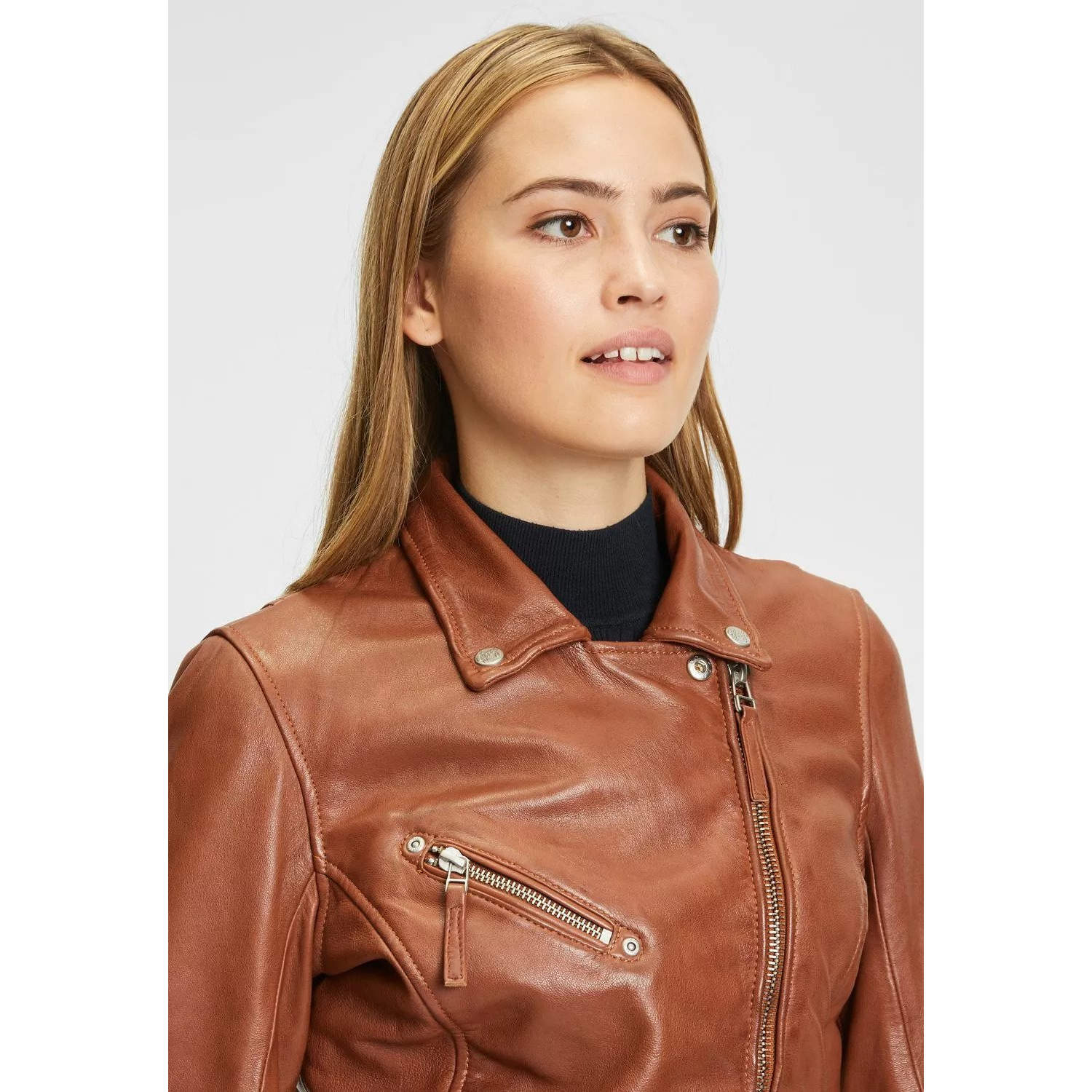 Kurtka skórzana damska Gipsy Cognac PGG W14 – ODZIEŻ Kurtka skórzana damska Gipsy Cognac PGG W14 – ODZIEŻ
