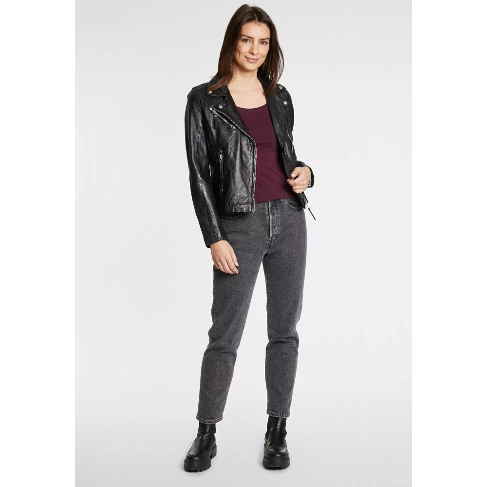 Kurtka skórzana damska Gipsy Czarna PGG W14 Kurtka skórzana damska Gipsy Czarna PGG W14