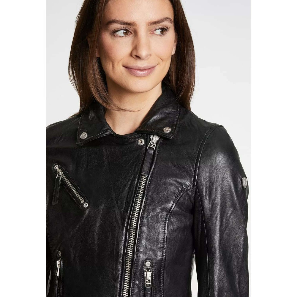 Kurtka skórzana damska Gipsy Czarna PGG W14 Kurtka skórzana damska Gipsy Czarna PGG W14