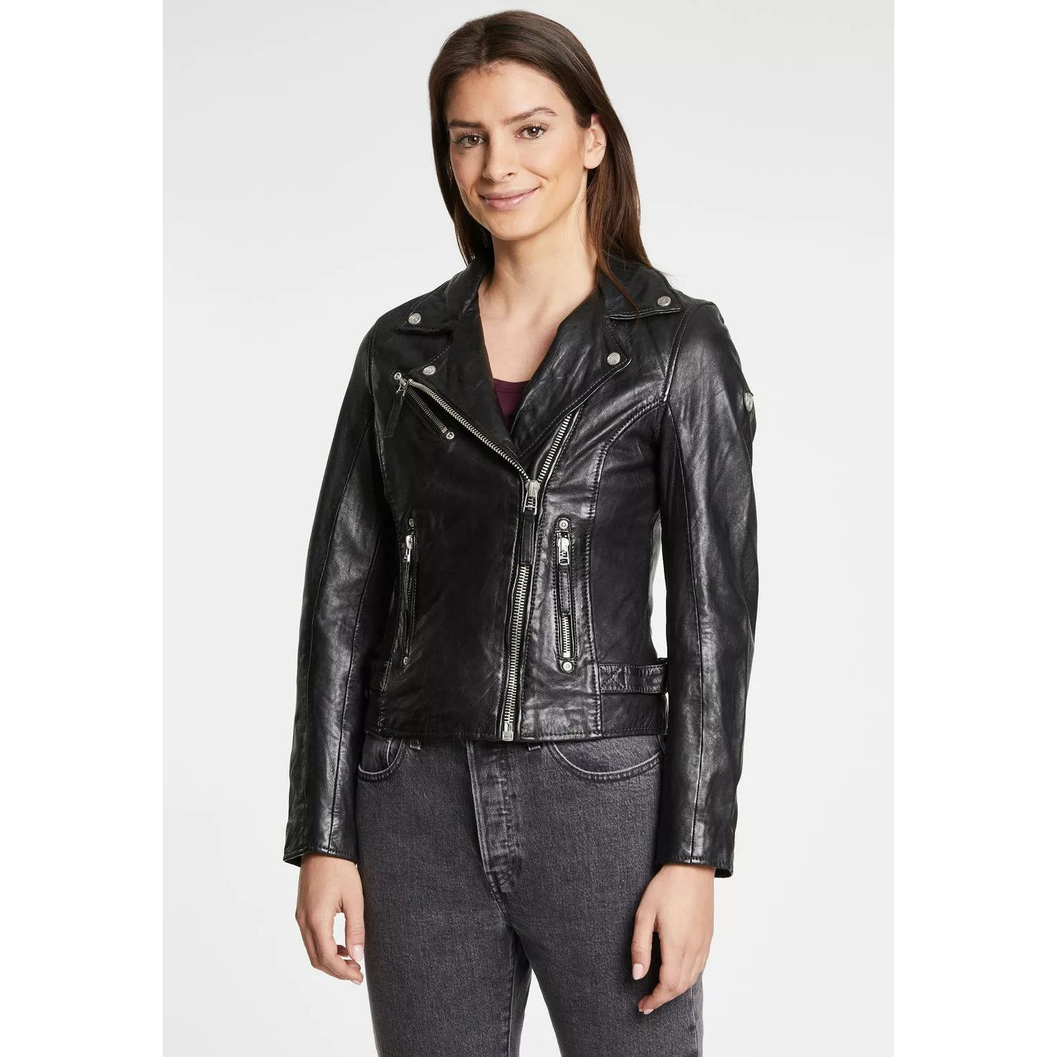 Kurtka skórzana damska Gipsy Czarna PGG W14 – BLACK FRIDAY