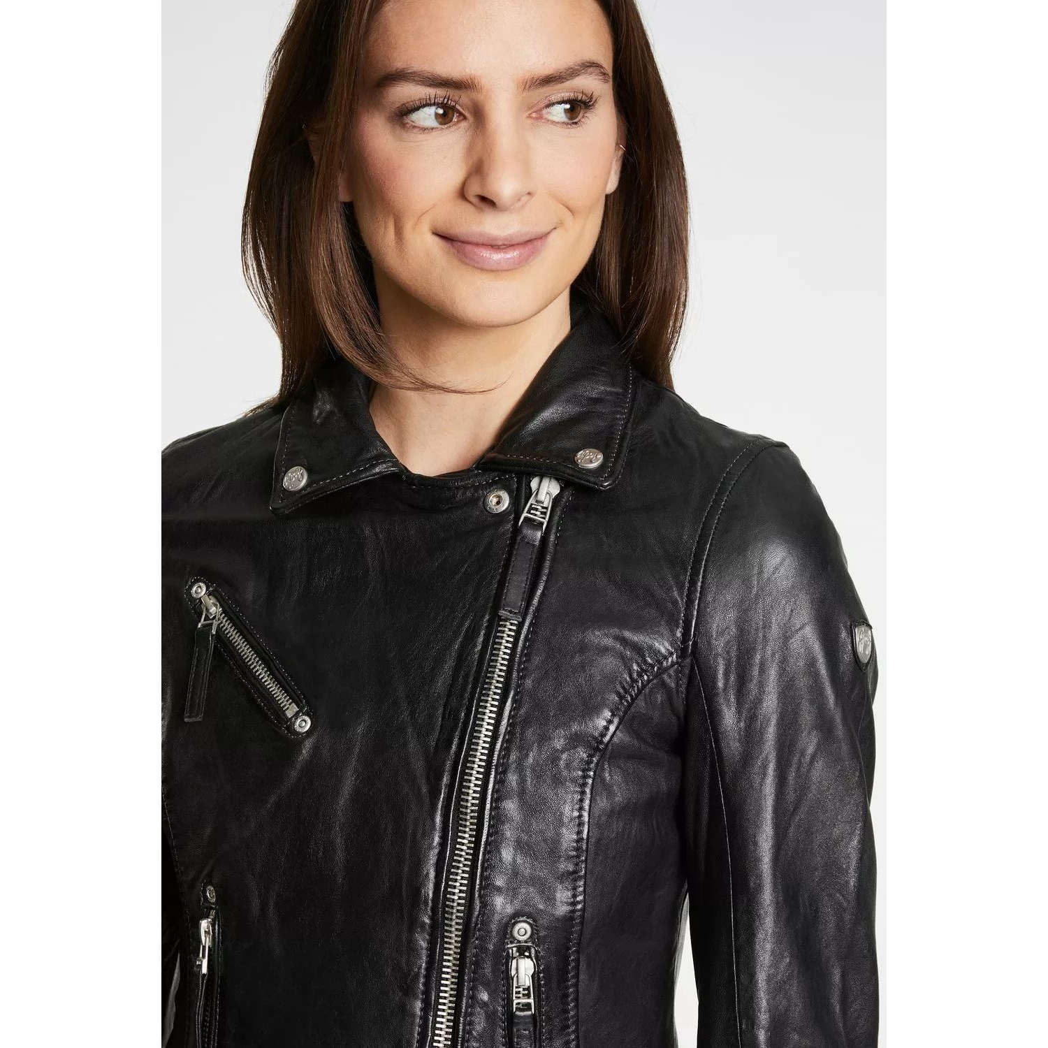 Kurtka skórzana damska Gipsy Czarna PGG W14 – BLACK FRIDAY